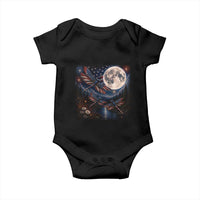 American Flag Dragonfly Patriotic 4th Of July Baby Onesie