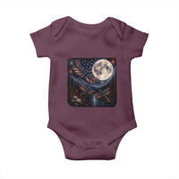 American Flag Dragonfly Patriotic 4th Of July Baby Onesie