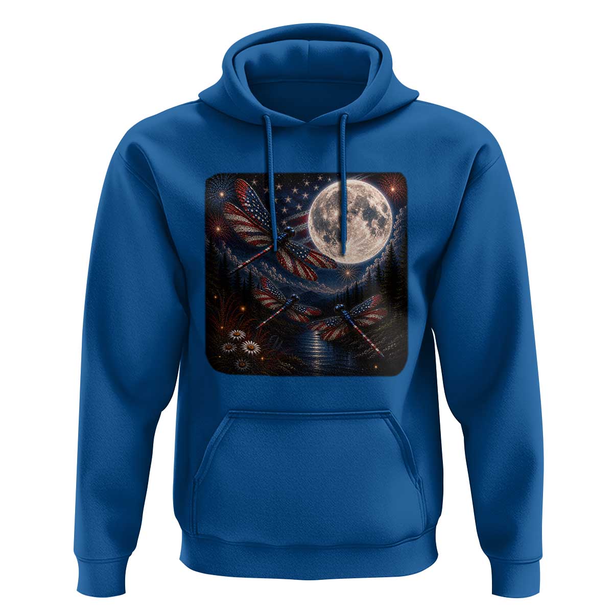 American Flag Dragonfly Patriotic 4th Of July Hoodie
