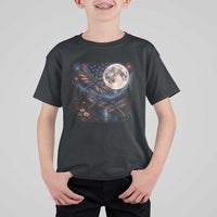 American Flag Dragonfly Patriotic 4th Of July T Shirt For Kid