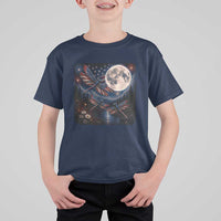American Flag Dragonfly Patriotic 4th Of July T Shirt For Kid