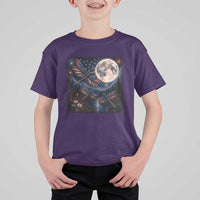 American Flag Dragonfly Patriotic 4th Of July T Shirt For Kid