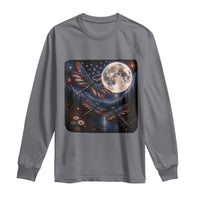 American Flag Dragonfly Patriotic 4th Of July Long Sleeve Shirt