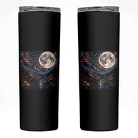 American Flag Dragonfly Patriotic 4th Of July Skinny Tumbler