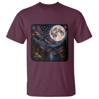 American Flag Dragonfly Patriotic 4th Of July T Shirt