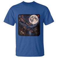 American Flag Dragonfly Patriotic 4th Of July T Shirt