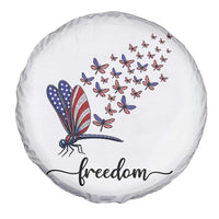 Freedom Dragonfly American Flag 4th Of July Spare Tire Cover Patriotic Nature Lover Graphic