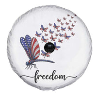 Freedom Dragonfly American Flag 4th Of July Spare Tire Cover Patriotic Nature Lover Graphic
