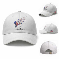 Freedom Dragonfly American Flag 4th Of July Baseball Cap Patriotic Nature Lover Graphic