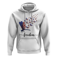 Freedom Dragonfly American Flag 4th Of July Hoodie Patriotic Nature Lover Graphic