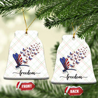 Freedom Dragonfly American Flag 4th Of July Ceramic Ornament Patriotic Nature Lover Graphic