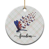 Freedom Dragonfly American Flag 4th Of July Ceramic Ornament Patriotic Nature Lover Graphic