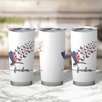 Freedom Dragonfly American Flag 4th Of July Tumbler Cup Patriotic Nature Lover Graphic