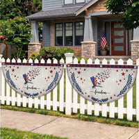 Freedom Dragonfly American Flag 4th Of July Patriotic Fan Flag Nature Lover Graphic
