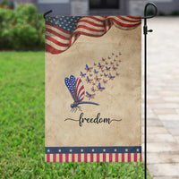 Freedom Dragonfly American Flag 4th Of July Patriotic Garden Flag Nature Lover Graphic