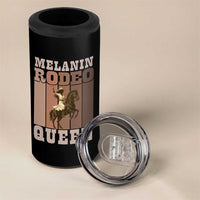 African American Cowgirl 4 in 1 Can Cooler Tumbler Melanin Rodeo Queen Western Country