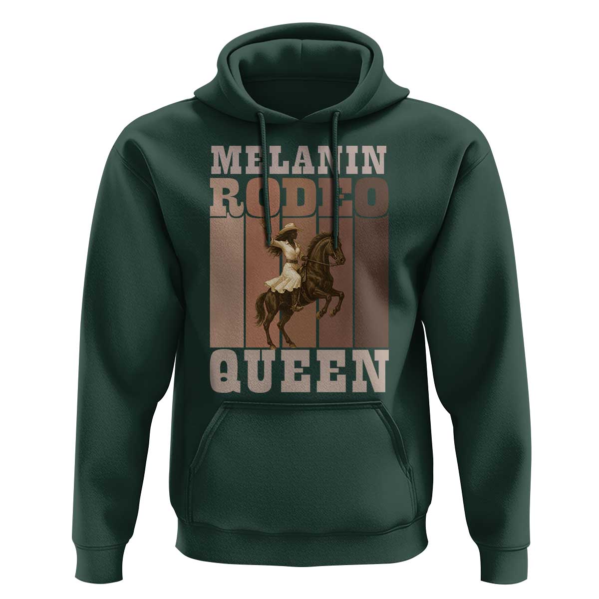 African American Cowgirl Hoodie Melanin Rodeo Queen Western Country - Wonder Print Shop