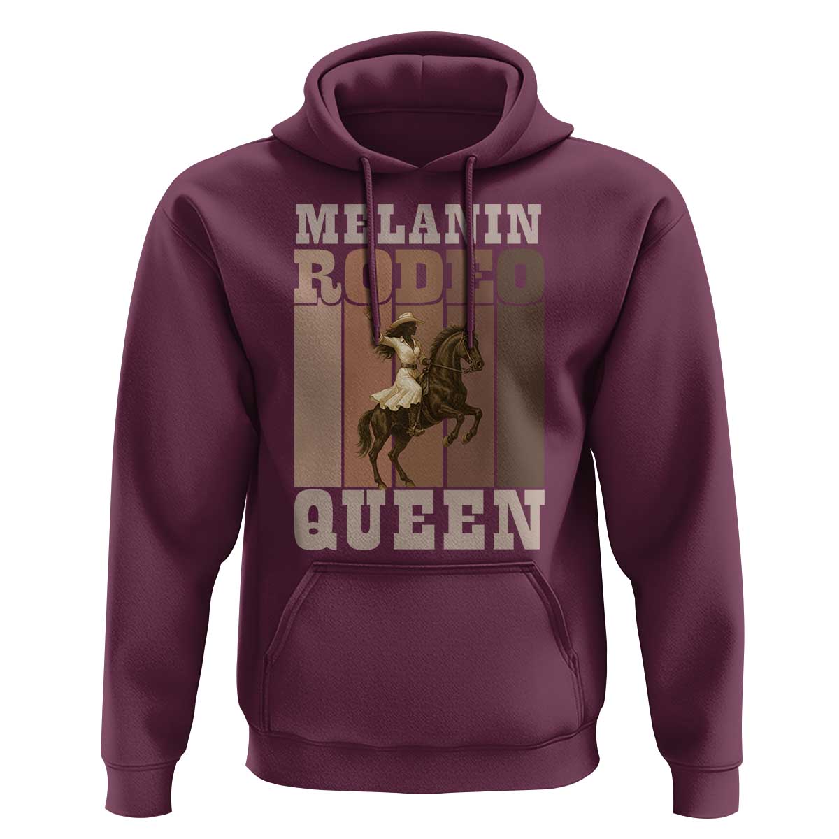 African American Cowgirl Hoodie Melanin Rodeo Queen Western Country - Wonder Print Shop