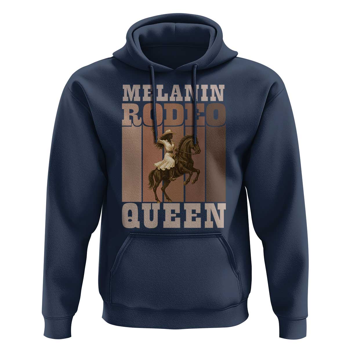 African American Cowgirl Hoodie Melanin Rodeo Queen Western Country - Wonder Print Shop
