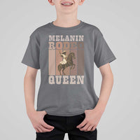 African American Cowgirl T Shirt For Kid Melanin Rodeo Queen Western Country - Wonder Print Shop