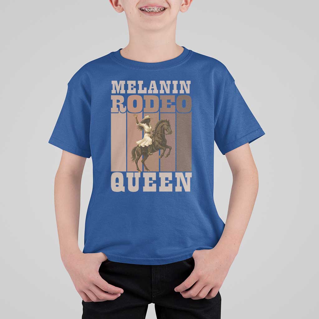 African American Cowgirl T Shirt For Kid Melanin Rodeo Queen Western Country - Wonder Print Shop