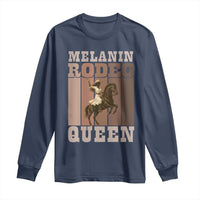 African American Cowgirl Long Sleeve Shirt Melanin Rodeo Queen Western Country - Wonder Print Shop