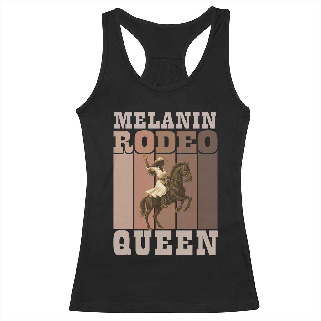 African American Cowgirl Racerback Tank Top Melanin Rodeo Queen Western Country - Wonder Print Shop