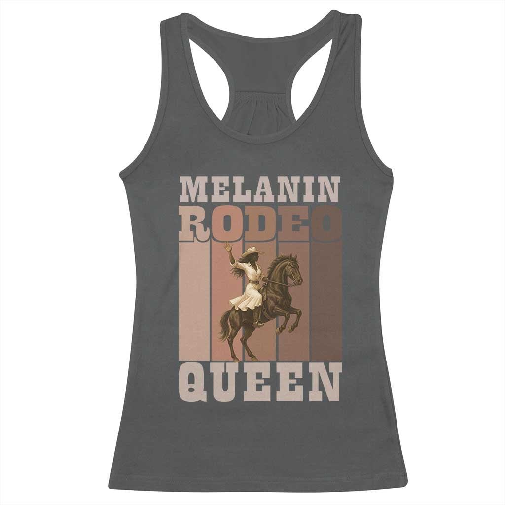 African American Cowgirl Racerback Tank Top Melanin Rodeo Queen Western Country - Wonder Print Shop