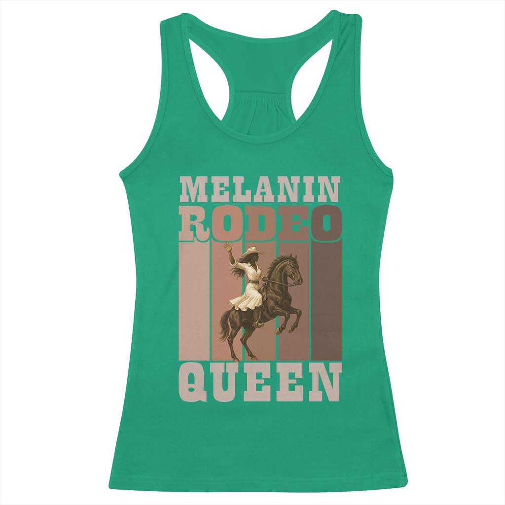 African American Cowgirl Racerback Tank Top Melanin Rodeo Queen Western Country - Wonder Print Shop