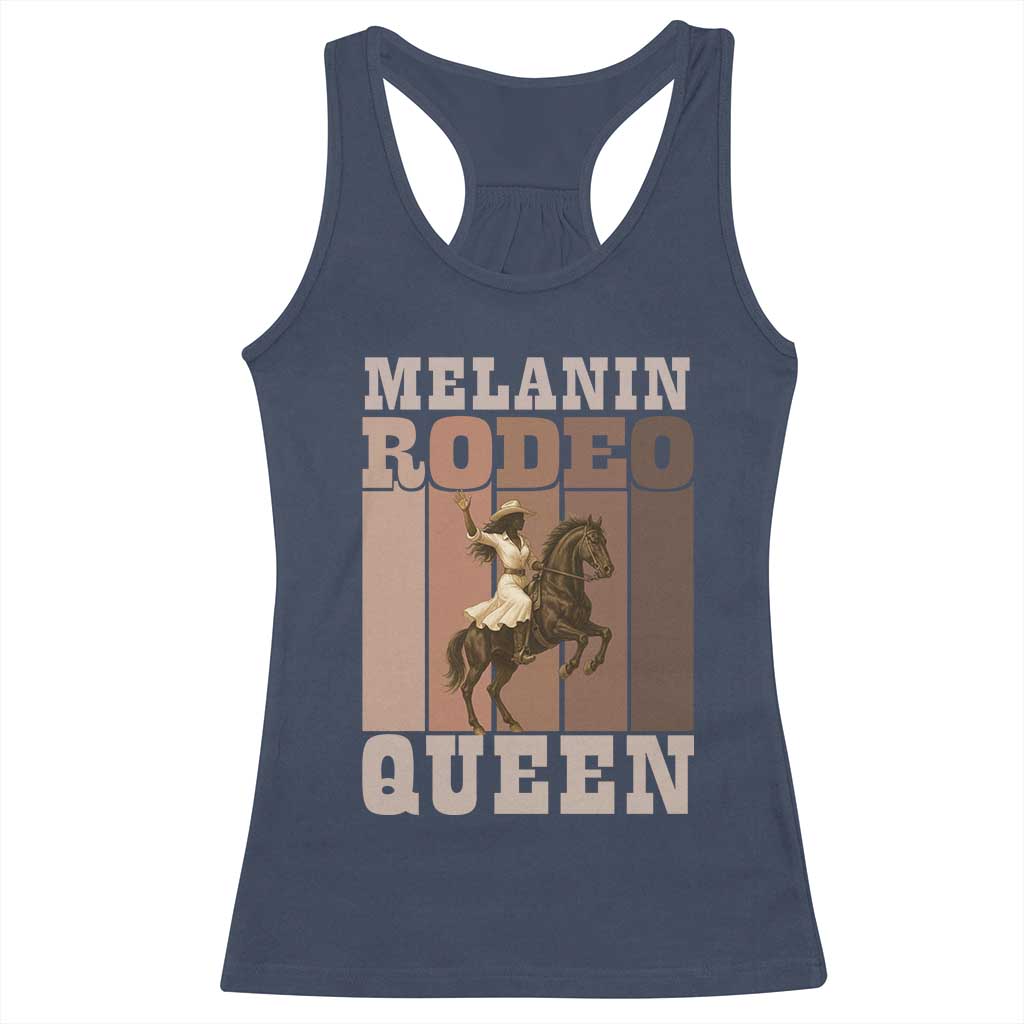 African American Cowgirl Racerback Tank Top Melanin Rodeo Queen Western Country - Wonder Print Shop