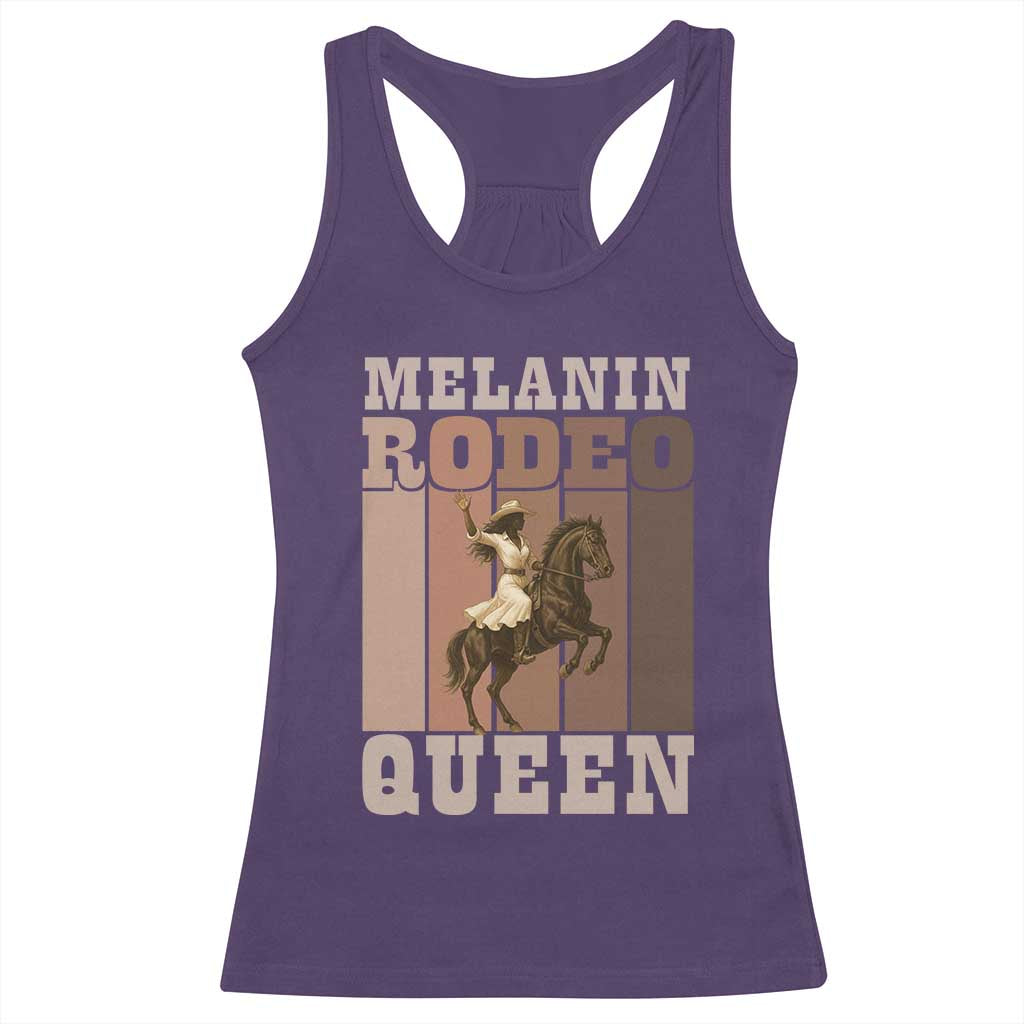 African American Cowgirl Racerback Tank Top Melanin Rodeo Queen Western Country - Wonder Print Shop