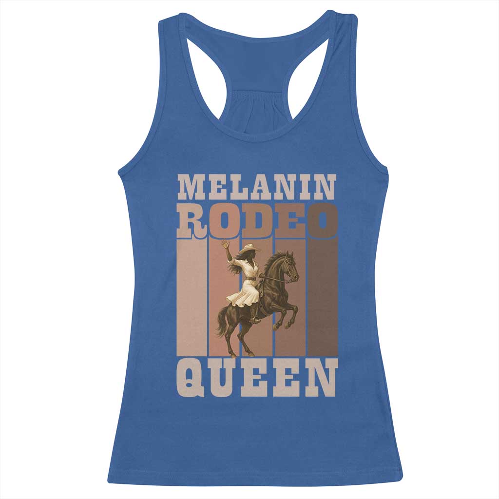 African American Cowgirl Racerback Tank Top Melanin Rodeo Queen Western Country - Wonder Print Shop