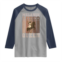 African American Cowgirl Raglan Shirt Melanin Rodeo Queen Western Country - Wonder Print Shop