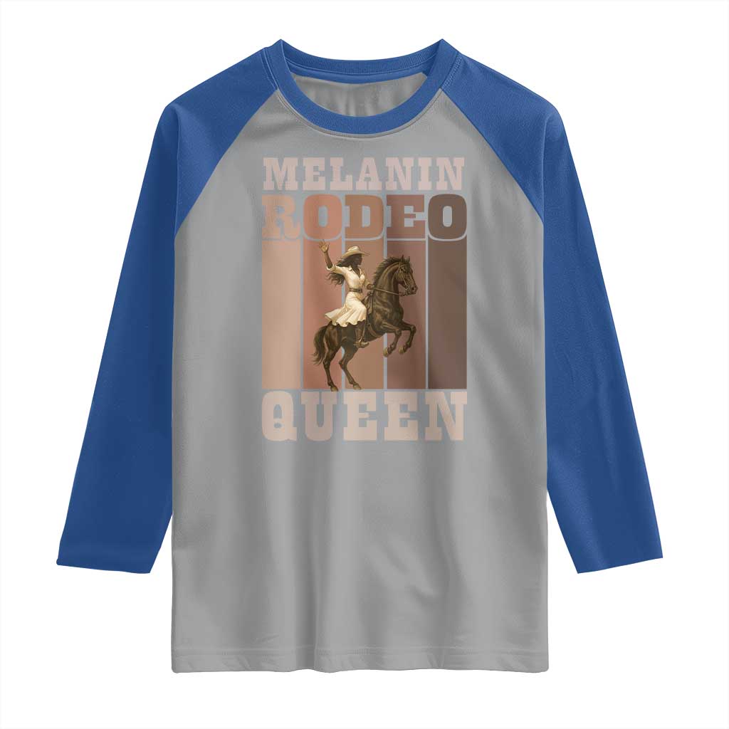 African American Cowgirl Raglan Shirt Melanin Rodeo Queen Western Country - Wonder Print Shop