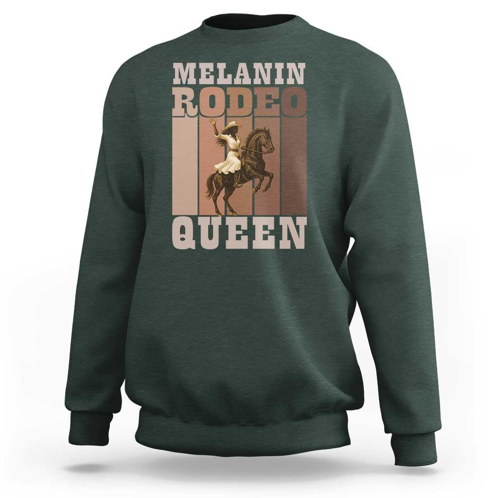 African American Cowgirl Sweatshirt Melanin Rodeo Queen Western Country - Wonder Print Shop