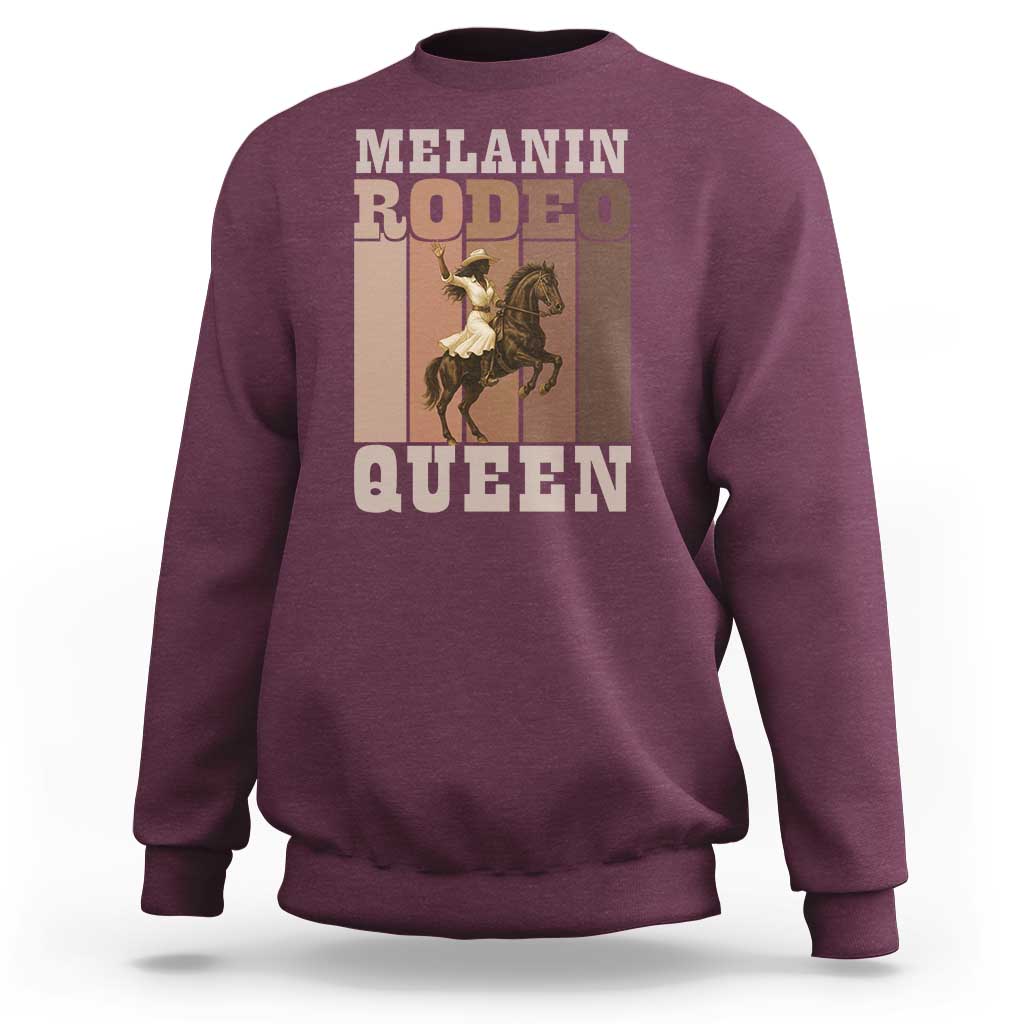African American Cowgirl Sweatshirt Melanin Rodeo Queen Western Country - Wonder Print Shop