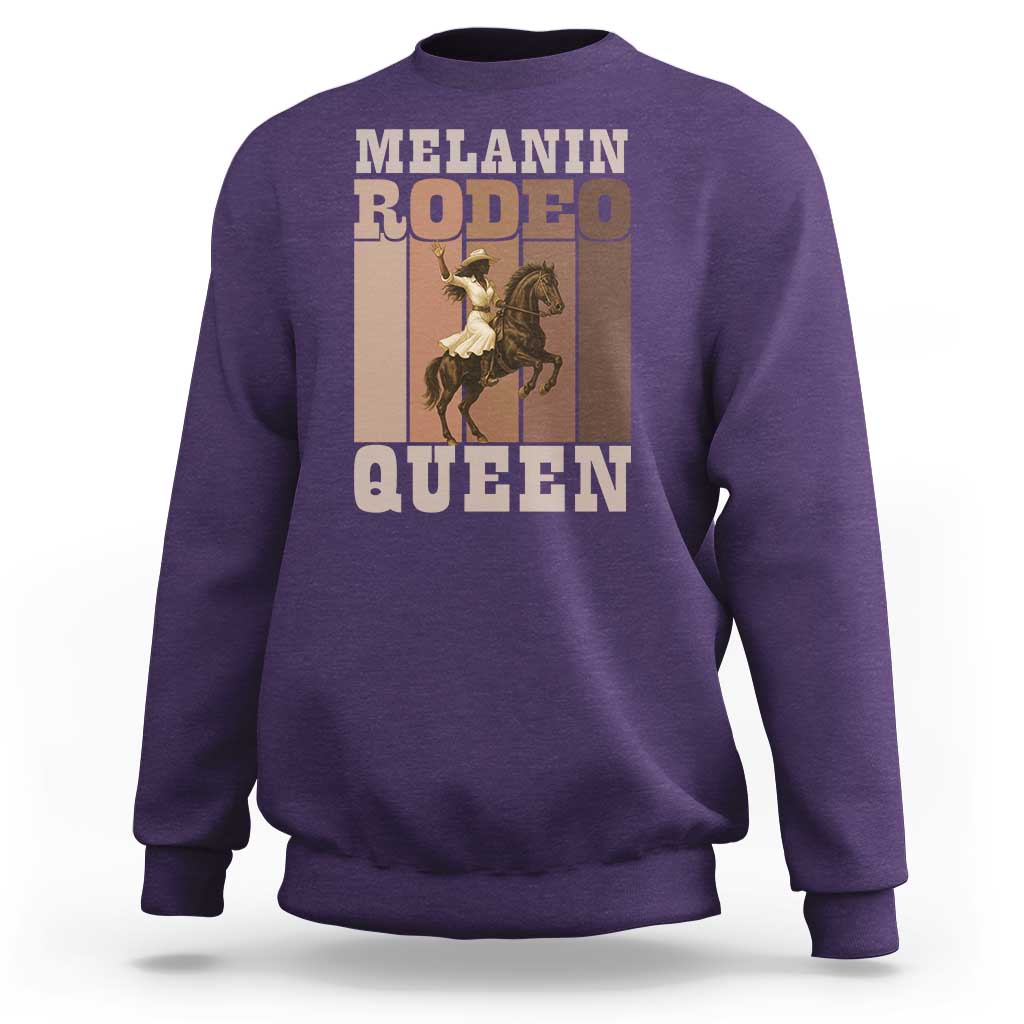 African American Cowgirl Sweatshirt Melanin Rodeo Queen Western Country - Wonder Print Shop