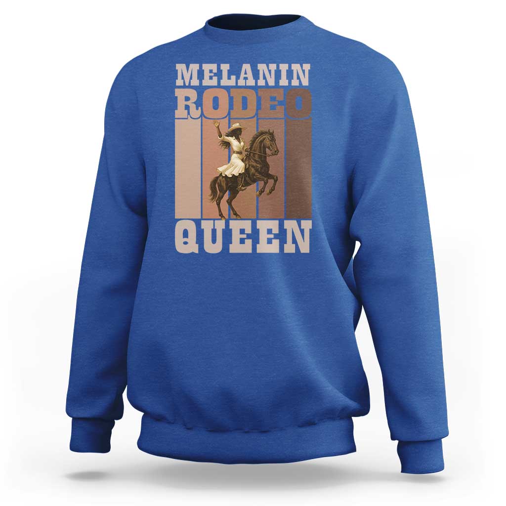 African American Cowgirl Sweatshirt Melanin Rodeo Queen Western Country - Wonder Print Shop