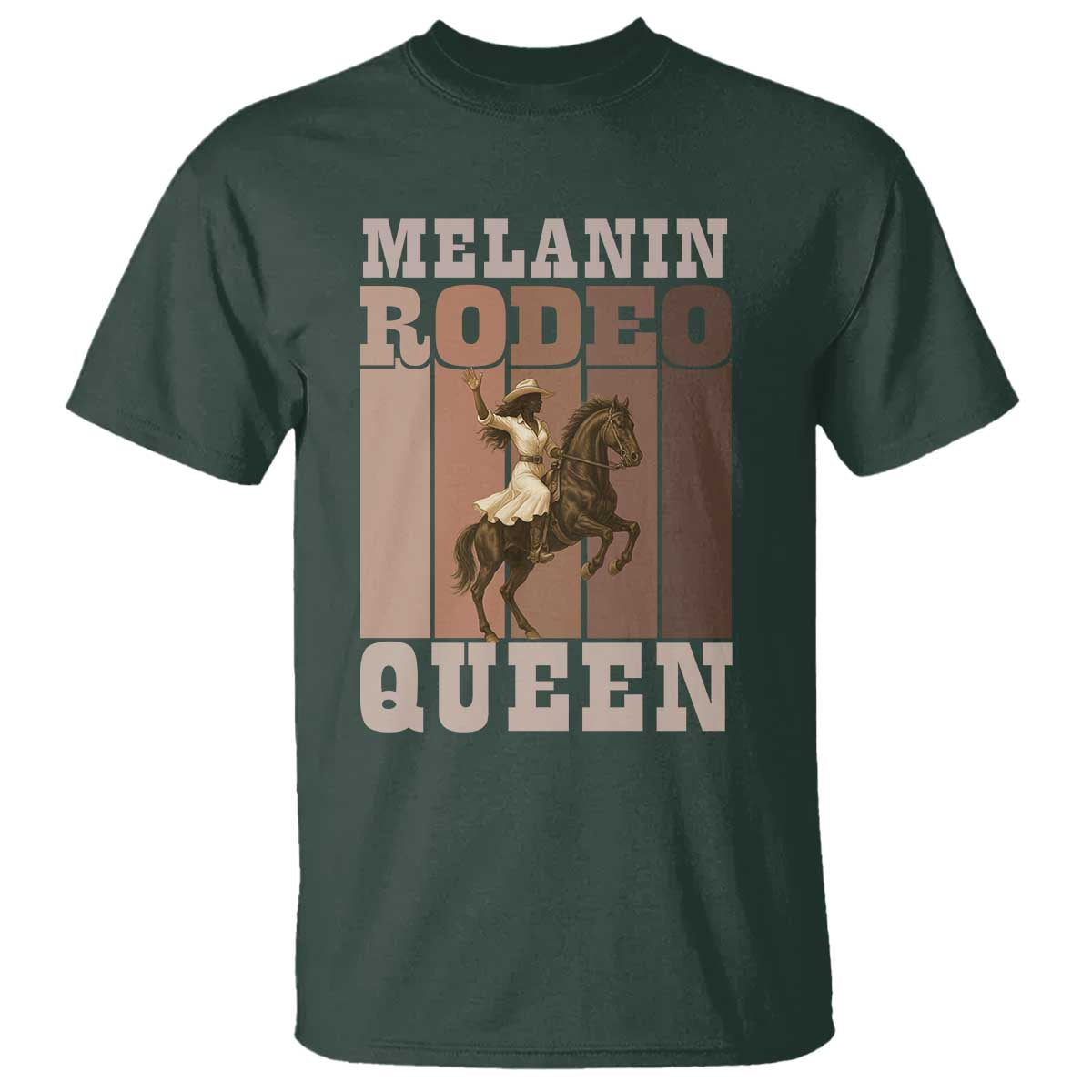 African American Cowgirl T Shirt Melanin Rodeo Queen Western Country - Wonder Print Shop