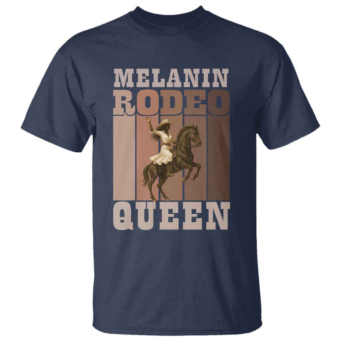 African American Cowgirl T Shirt Melanin Rodeo Queen Western Country - Wonder Print Shop