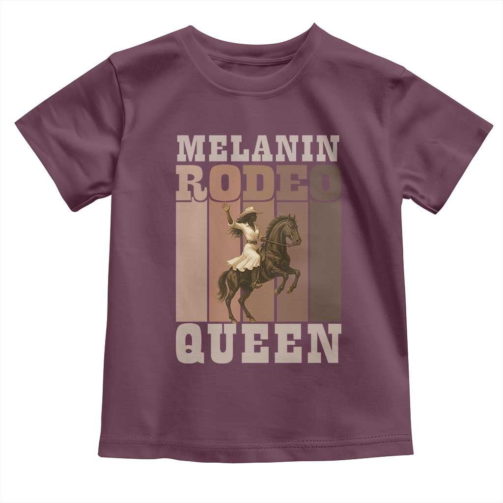 African American Cowgirl Toddler T Shirt Melanin Rodeo Queen Western Country - Wonder Print Shop