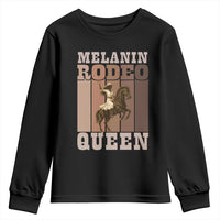 African American Cowgirl Youth Sweatshirt Melanin Rodeo Queen Western Country - Wonder Print Shop