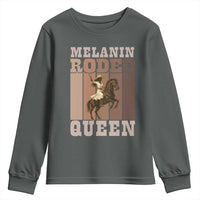 African American Cowgirl Youth Sweatshirt Melanin Rodeo Queen Western Country - Wonder Print Shop