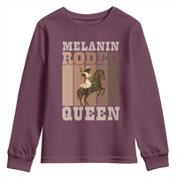 African American Cowgirl Youth Sweatshirt Melanin Rodeo Queen Western Country - Wonder Print Shop