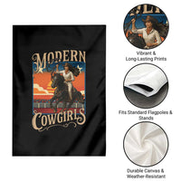 Modern Cowgirls Garden Flag American Woman Western Rodeo - Wonder Print Shop