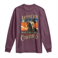 Modern Cowgirls Long Sleeve Shirt American Woman Western Rodeo - Wonder Print Shop