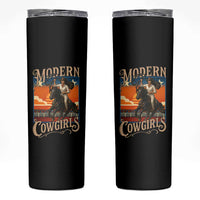 Modern Cowgirls Skinny Tumbler American Woman Western Rodeo