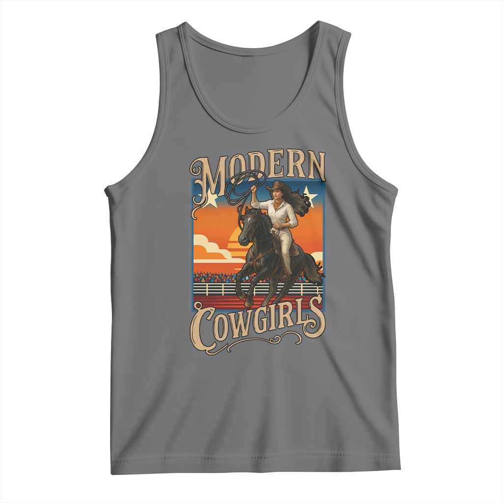 Modern Cowgirls Tank Top American Woman Western Rodeo - Wonder Print Shop