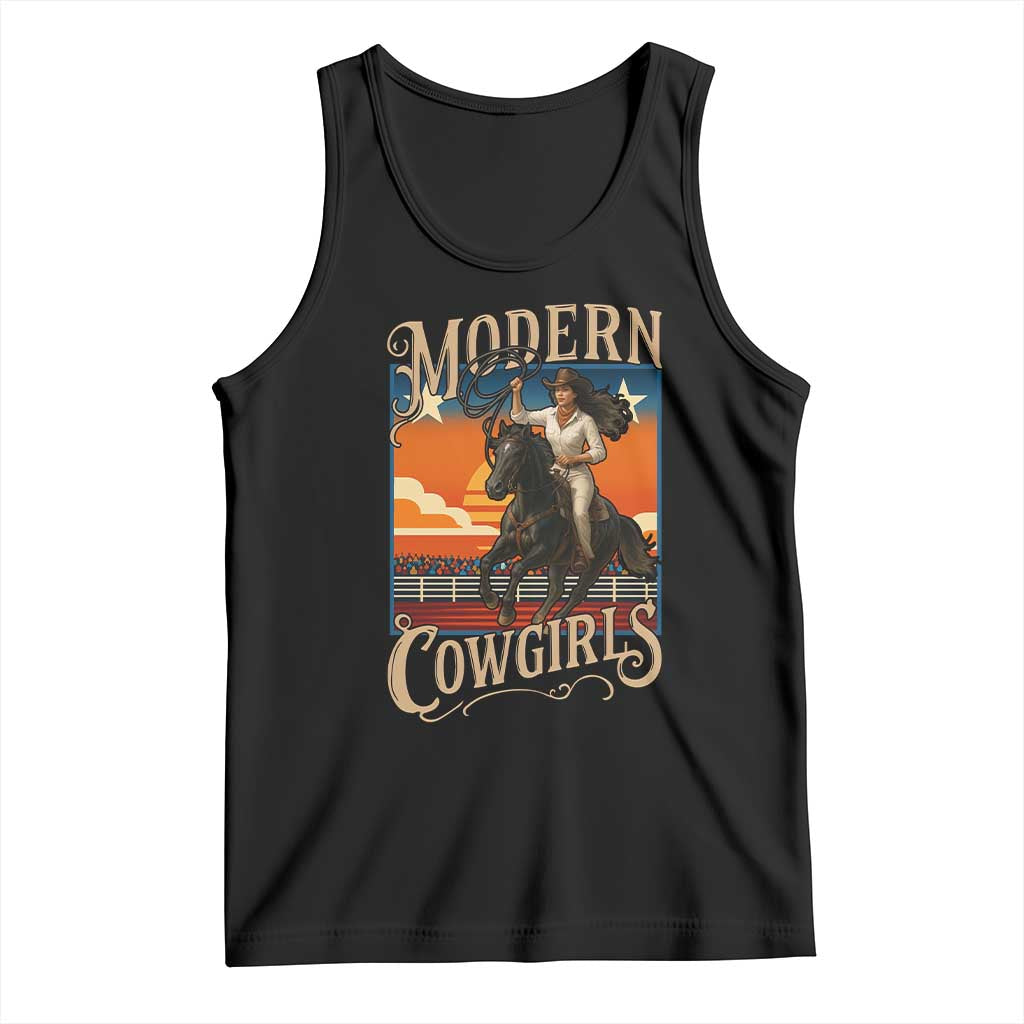 Modern Cowgirls Tank Top American Woman Western Rodeo - Wonder Print Shop