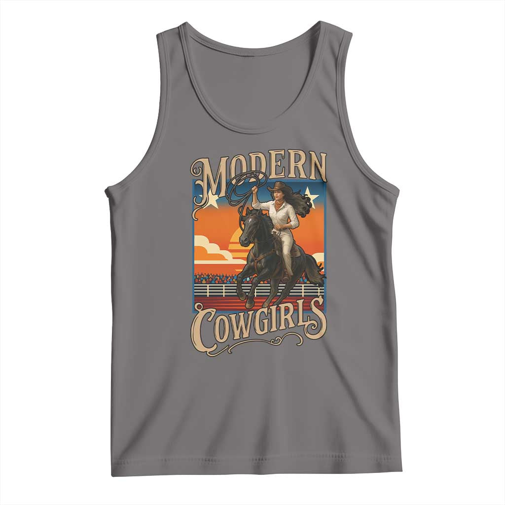 Modern Cowgirls Tank Top American Woman Western Rodeo - Wonder Print Shop